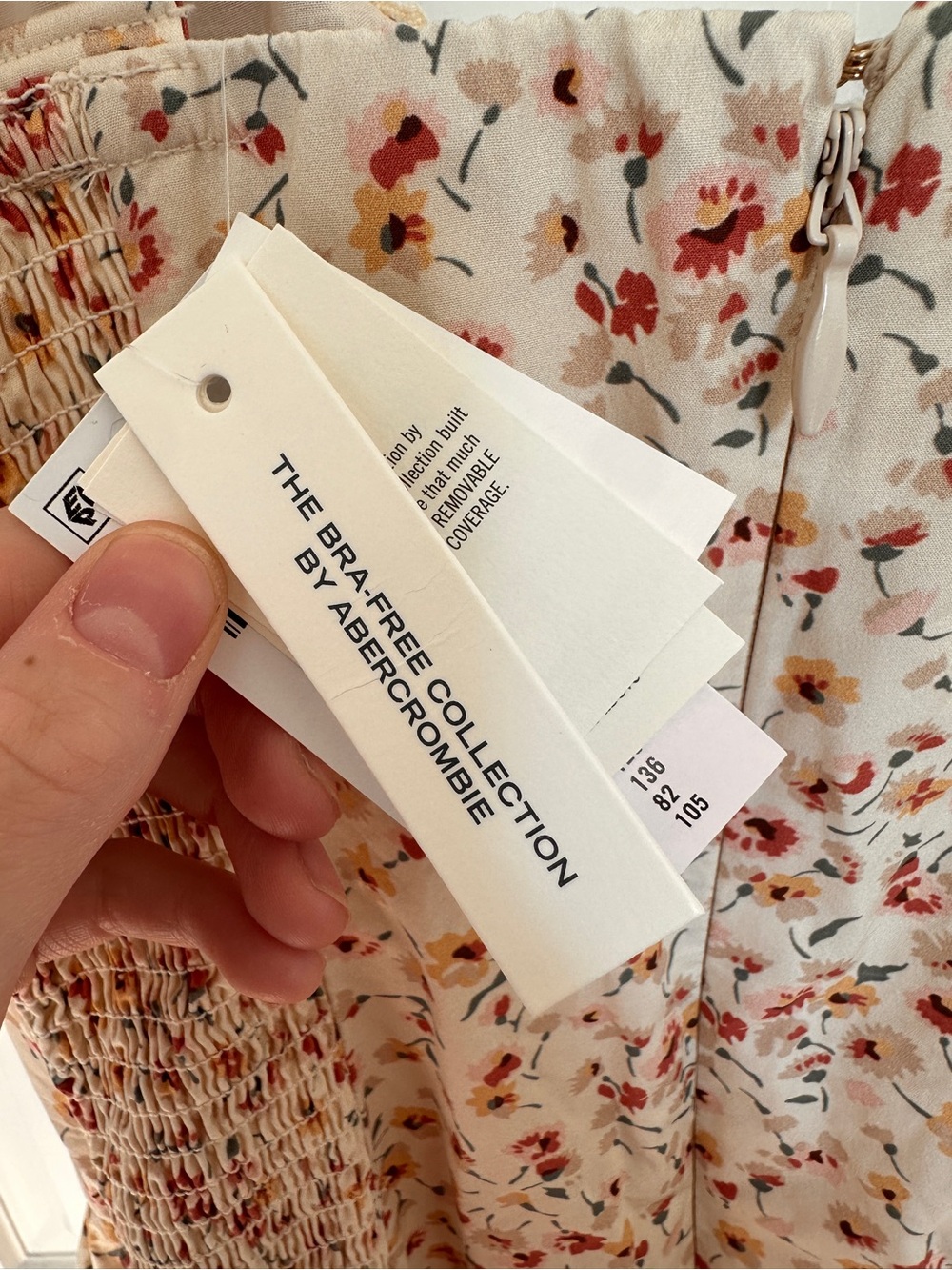 NWT Abercrombie and Fitch Bra-free midi Dylan Dress - Picture 6 of 9